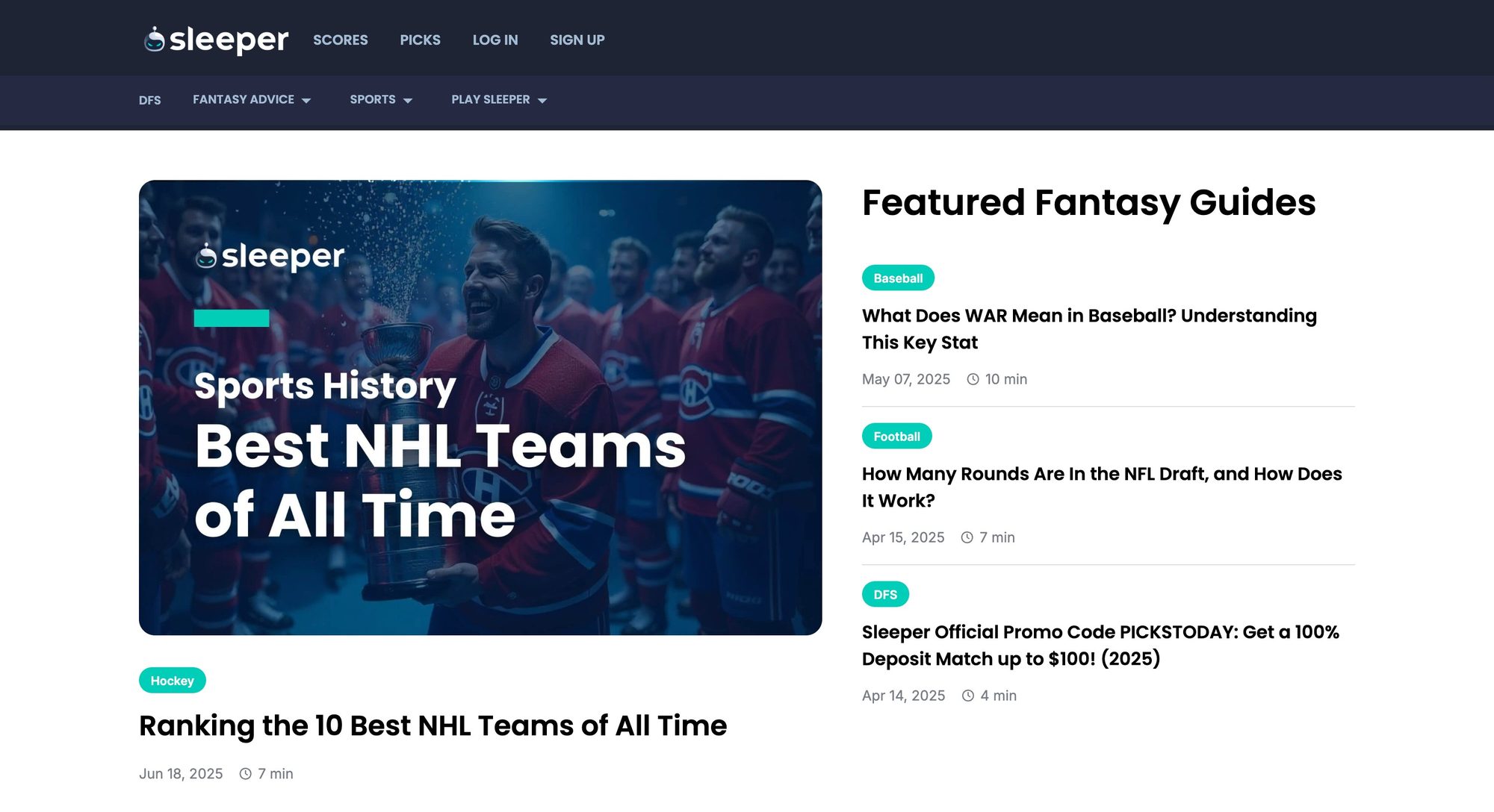 The Sleeper Guides blog on sleeper.com